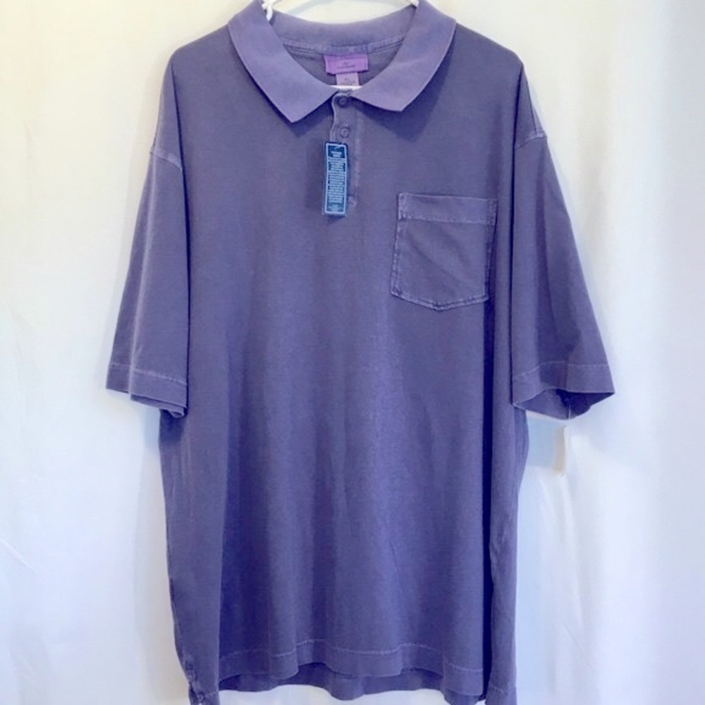 Dockers Purple Wash Polo Shirt Short Sleeve XL Cotton